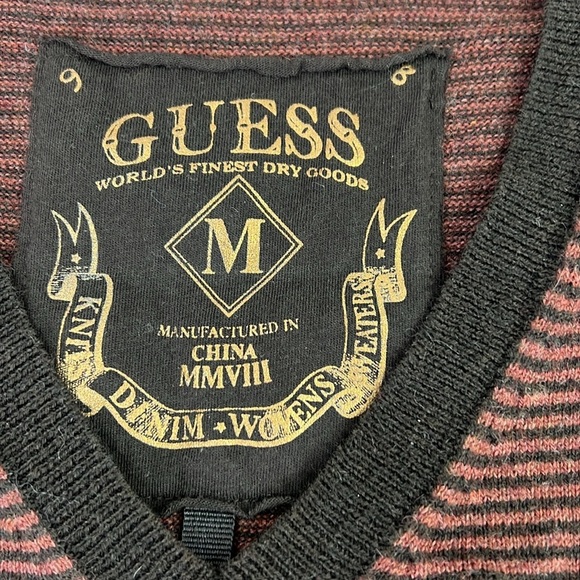 Guess Unisex Striped Vest size Medium - Picture 3 of 8